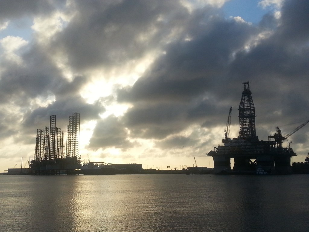 GALVESTON, TEXAS, OIL RIG